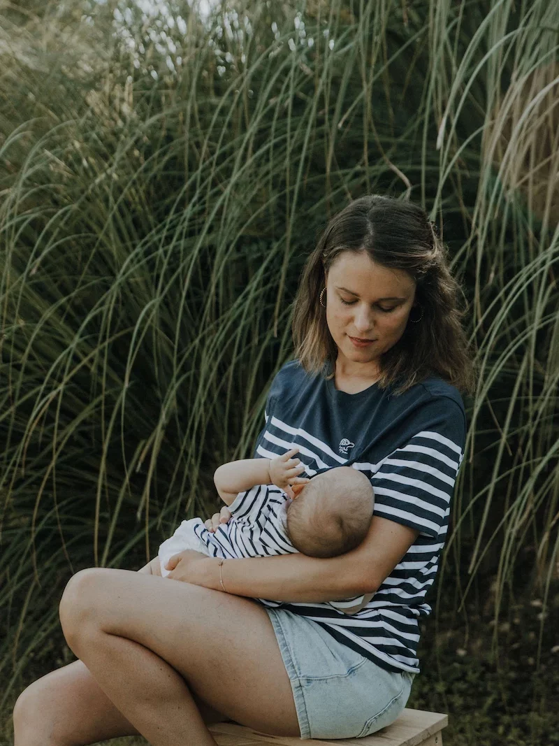 T-Shirt marinière allaitante Navy TT'ma